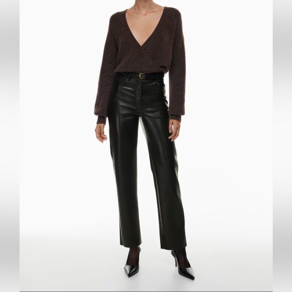 Aritzia Pants - Aritzia Wilfred leather pants. NWOT, size 14